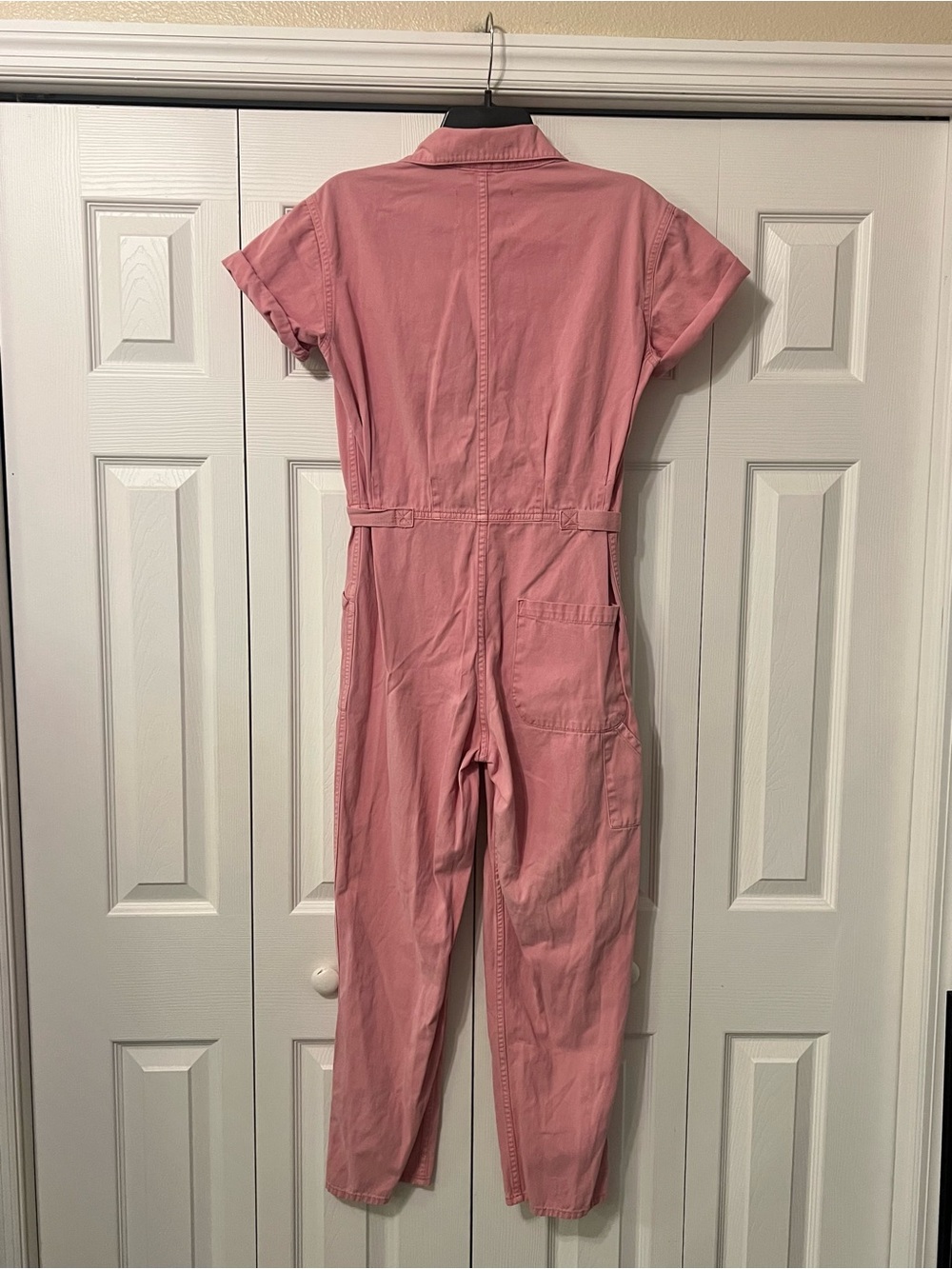 Pistola Grover Field Suit Short Sleeve Utility Jumpsuit Pink Flamingo Size XS - Picture 8 of 16